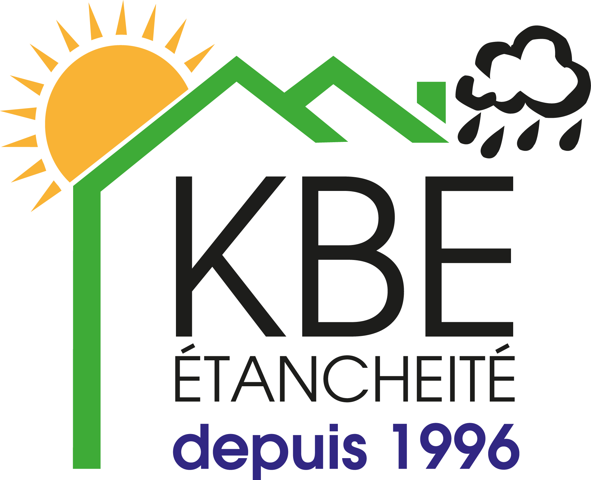 Logo KBE Étancheité, spécialiste de l'étancheité